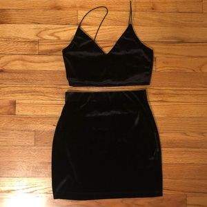 Tobi two piece set with skirt and cropped top
